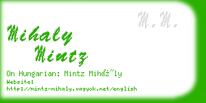 mihaly mintz business card